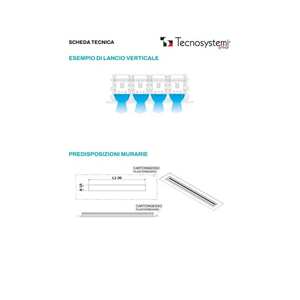 Difusor de PVC Lineal Anticondensación Tecnosystemi con Rejillas y Amortiguadores de 4 Ranuras - Product Image 3