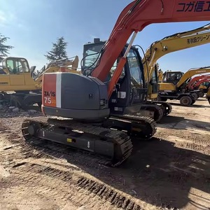 Pelle sur chenilles Hitachi ZX75US d'occasion Poids de fonctionnement de 5 tonnes Composants du noyau inclus Roulement de pompe à engrenages de la boîte de vitesse du moteur - Product Image 6