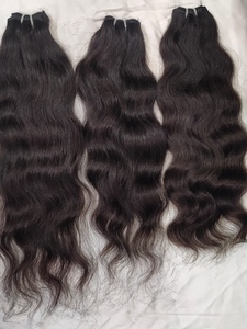 100% Cutículas naturales alineadas Temple Hair Soft Indian Water Wave Remy Hair Paquetes de trama doble de una sola fuente de donante - Product Image 4