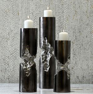 Elegant Design Aluminum <b>Wood</b> <b>Candle</b> <b>Holder</b> for Decorate Home Festive Hotel Restaurant Wedding Table Decoration Good Quality - Product Image 6