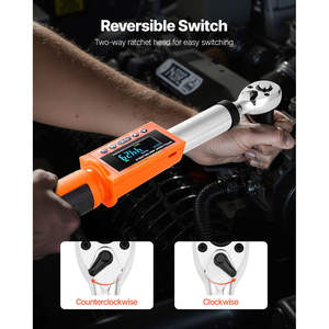 Llave Dinamométrica Digital VEVOR de 72 Dientes, Alta Precisión (2%), Llave de Impacto Electrónica, Fuente de Alimentación Manual - Product Image 6