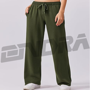 ชุดวอร์มสีเขียวมะกอกสุดเทรนดี้ ผ้าเนื้อนุ่ม ทรงเข้ารูป เหมาะสำหรับออกกำลังกาย เดินทาง สตรีทแวร์ สไตล์สบายๆ สำหรับผู้หญิง - Product Image 3