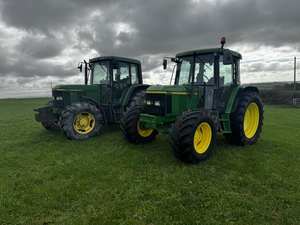 Tracteur à roues d'occasion John Dere 6120R/6130R 120 CV 4RM avec boîte de vitesses, pompe moteur et composants principaux pour l'agriculture en Autriche - Product Image 6