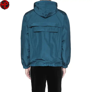 Chaqueta cortavientos para hombre de buen fabricante, chaqueta cortavientos antiarrugas de tendencia superior de colores contrastantes totalmente personalizada para hombre - Product Image 5