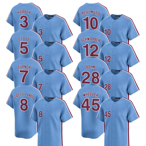 เสื้อเบสบอลฟิลาเดลเฟียรุ่นลิมิเต็ดสำหรับผู้ชายปี 2025 ไซส์พลัส สั่งทำพิเศษ ปักลายปักโลโก้ - Product Image 1