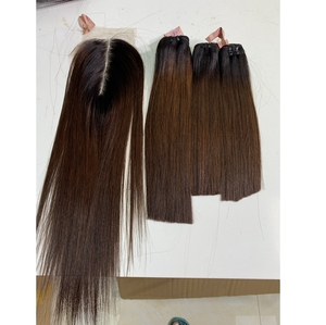 <b>Cheap</b> Bulk <b>Extension</b> Vendor Cuticle Aligned Raw Virgin Vietnamese Packet Human <b>Hair</b> Bundles With Closure - Product Image 1