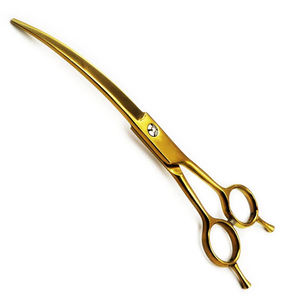 Hair Cutting <b>Shears</b> for Professional OEM Services Stainless Steel Curved Pet Grooming <b>Scissors</b> - Product Image 5