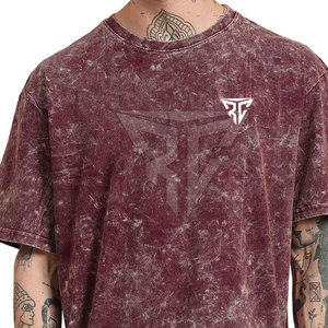 Acid Wash T-Shirt Custom Logo Blank High Quality 100% Cotton Regular Fit Solid Pattern Breathable <b>Short</b> <b>Sleeve</b> Men's Washed - Product Image 6