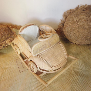 รถหวายโยกสำหรับเด็กที่นั่งบนรถสำหรับเด็กนั่งบนรถเล่นสนุกทำจากไม้ไผ่ - Product Image 5