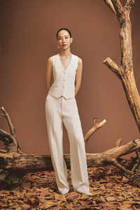 กางเกงดอกลิลลี่หรูหราคุณภาพสูงสำหรับผู้หญิงระบายอากาศได้ดีโลโก้ตกแต่งอย่างมีเสน่ห์บริการโอดีสำหรับคอลเลกชันฤดูใบไม้ผลิของเวียดนาม - Product Image 3