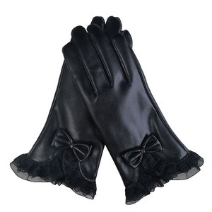 Gants en cuir véritable classiques pour femmes, hiver, automne, écran tactile, 100% peau de mouton, pour les déplacements quotidiens - Product Image 2
