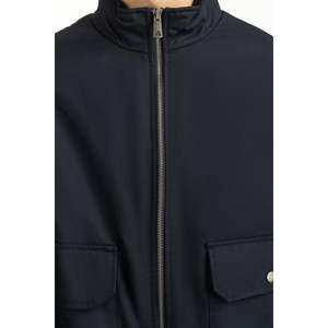 Autumn Casual Stand Collar Genuine <b>Leather</b> <b>Jackets</b> MN-JKT-WS25-041 Regular Fit XS Size Coated Sheep Skin Canvas Polyester - Product Image 5