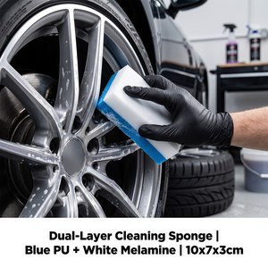 Éponge <span class=keywords><strong>magique</strong></span> de nettoyage de <span class=keywords><strong>voiture</strong></span> en mousse de mélamine haute densité avec logo personnalisé en gros - Product Image 1