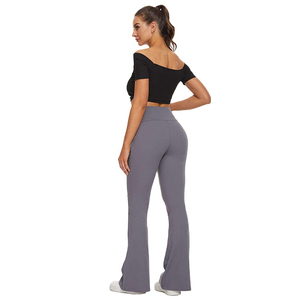 Leggings y Pantalones de Yoga Acampanados para Mujer, de Alta Calidad, al por Mayor, Cintura Elástica, Estilo Informal, para Gimnasio, Fitness, Entrenamiento, Corte Regular - Product Image 4