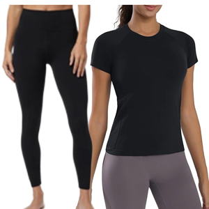 Haute qualité 2 pièces vêtements de sport pour femmes vêtements de sport Gym Fitness porter femmes Yoga ensemble actif Wea et retard - Product Image 1