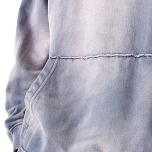 Custom Logo Winter Streetwear Flare Sweatpants and Zip-Up Hoodie Two-Piece Set Unisex <b>Rhinestone</b> Vintage Acid Wash Men - Product Image 4