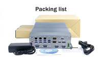 Mini PC Industrial Barebone 708C, DDR4, Doble Núcleo, Portátil, Compacto, de Escritorio, Aleación de Aluminio, Sin Ventilador