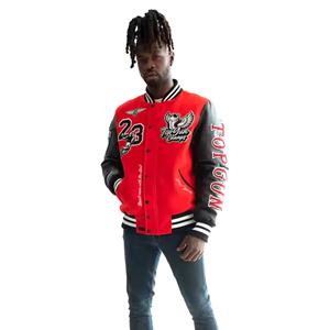 Veste Varsity Letterman brodée pour hommes Options de conception personnalisée pour l'école, le collège et les vêtements d'équipe - Product Image 1