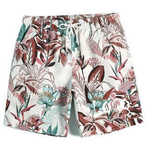 Shorts de plage pour hommes de haute qualité Short de bain à cordon respirant monocouche Prix de gros Technologie de sublimation solide - Product Image 4