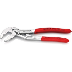 Cobra Water Pump Pliers 180 Mm Chrome-Plated 36 Mm <b>Clamping</b> Width Plastic Coating by for Knipex - Product Image 3
