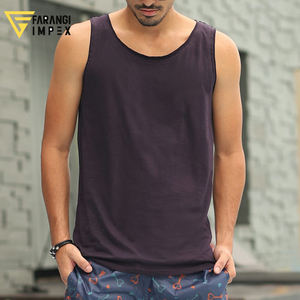 Camiseta sin mangas de algodón y elastano para hombre, personalizada, de nueva llegada, para entrenamiento, gimnasio, fitness, tejido de punto, venta al por mayor - Product Image 2