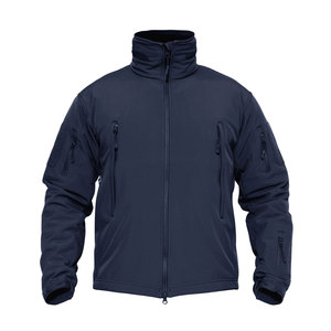 Chaqueta Softshell de alta calidad para hombre, logotipo personalizado, diseño OEM con cuello levantado, cortavientos Cálido impermeable para ropa de lluvia informal - Product Image 3