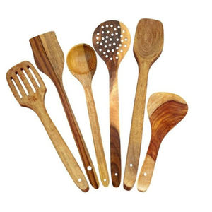 Ensemble de 12 couverts en bois faits à la main avec un ensemble de couverts parfait fini naturel pour mariage et salle à manger - Product Image 6