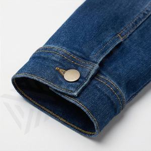 Women Clothing Korean Style Retro Pocket Ripped Denim Short Jacket Stylish Outerwear Casual Streetwear Top Customized Color - Product Image 6