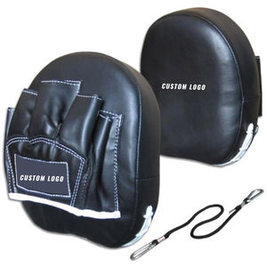 Guantes de Boxeo de Cuero y PU con Diseño Curvo para Entrenamiento de Precisión y Potencia, Objetivos de Boxeo Duraderos para Gimnasio - Product Image 1