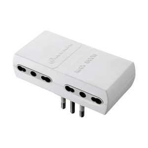 Adattatore Piatto 16A-4P Bipasso Figura 12 Bianco - Product Image 1