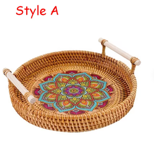 ตะกร้าหวายสานพร้อมที่จับ - Product Image 5