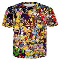 Conception personnalisée de vêtements fabricants 3D Anime T-shirt impression sublimation PLUS taille avec Offre Spéciale été