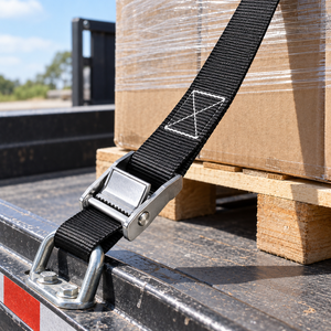 Sangle d'arrimage à boucle à came 450 kg 38 mm en polyester pour la logistique et la sécurisation des marchandises – Fournisseur direct d'usine OEM - Product Image 2