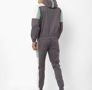 ชุดวอร์มผ้าไนลอนและมีฮู้ดสำหรับผู้ชายชุดกันลม100% มีซิปชุดวอร์มกางเกงวอร์มสำหรับนักวิ่ง - Product Image 3