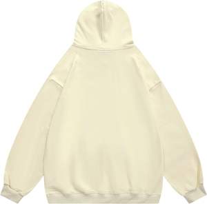 Sudaderas con capucha de algodón 100% personalizadas Diseño bordado Técnicas lavadas con ácido lavadas a la piedra Impresión de pantalla de seda frontal con capucha Sólido - Product Image 2
