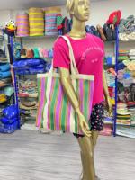 Grands sacs de courses réutilisables écologiques en nylon recyclé avec impression offset, couleur personnalisée, fermeture éclair supérieure, fabriqués en Inde, approvisionnement en gros