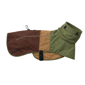 Manteau de pluie imperméable pour chien, vert, marron, beige, avec capuche, léger, coupe-vent, pour chiens de taille moyenne et grande, pour l'extérieur - Product Image 4