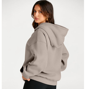 Sweat à capuche pour femme en tricot léger, best-seller, service OEM, prix d'usine, confortable à porter en hiver, impression numérique - Product Image 5