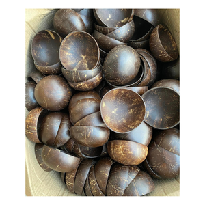 Bol en coquille de noix de coco écologique du Vietnam pour une cuisine zéro déchet de style rustique fait à la main avec prix de gros disponible - Product Image 6