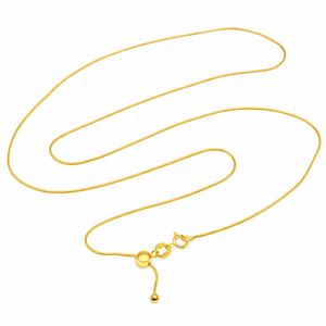 Collar de Cadena de Serpiente Ajustable Unisex de Plata de Ley 92.5 con Cierre de Langosta y Bola Deslizante de Silicona, 1.20mm, 16-22 Pulgadas, Plata/Rosa, Regalo - Product Image 4