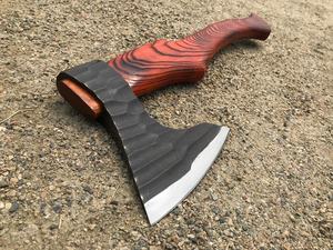 High Quality Damascus Steel <b>Axes</b> Multi-Purpose Industrial Design with Different Color Wooden <b>Handles</b> Most Popular Factory Price - Product Image 3