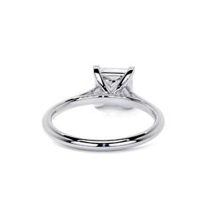 Bague en diamant IGI Princess Cut Lab Grown 14K or blanc massif F couleur VS1 clarté bijoux de mariage - Product Image 5