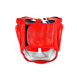 Casque de boxe en cuir véritable aux couleurs personnalisées, protection de la tête pour le MMA, avec des caractéristiques de sécurité améliorées - Product Image 2