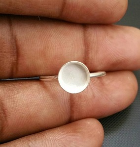 2025แหวน925ฝากลมสีเงินสเตอร์ลิงวงแหวนเปล่าขนาด3มม. 30มม. การตั้งค่าแหวนอัญมณีสำหรับการทำเครื่องประดับ - Product Image 6