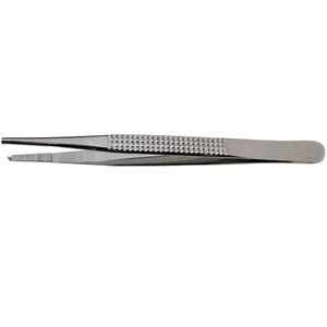 Venta caliente Boney Tissue Forceps 18cm 1x2 dientes Instrumentos quirúrgicos de alta calidad Pinzas anatómicas rectas Fórceps - Product Image 2