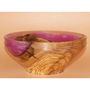 Tazón de comida para mesa de comedor y utensilios de cocina para el hogar más vendidos, tazón de mezcla de alimentos de boda hecho a mano de madera y resina, tasa de fábrica - Product Image 2