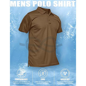 Sublimación personalizada para hombre Polos transpirables de manga corta de poliéster de punto Polo camisetas hombres diseño personalizado cómodo - Product Image 6