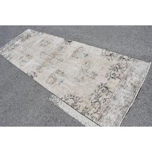 Vintage <b>Rug</b>, <b>Runner</b> 3.5x9.7 ft <b>Rug</b>, White Polka dot <b>Rug</b> - Product Image 2