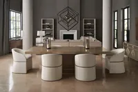 Table à manger rectangulaire, table en bois pour 6 à 8 personnes, meubles modernes pour cuisine et salle à manger