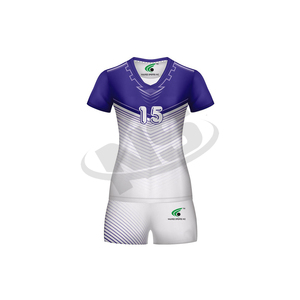 Uniforme de volley-ball personnalisé OEM Impression par sublimation de haute qualité avec logo du nom et du numéro de l'équipe - Product Image 2